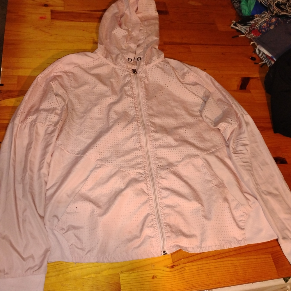 A New Day Blush Pink Perforated Jacket - Picture 2 of 4